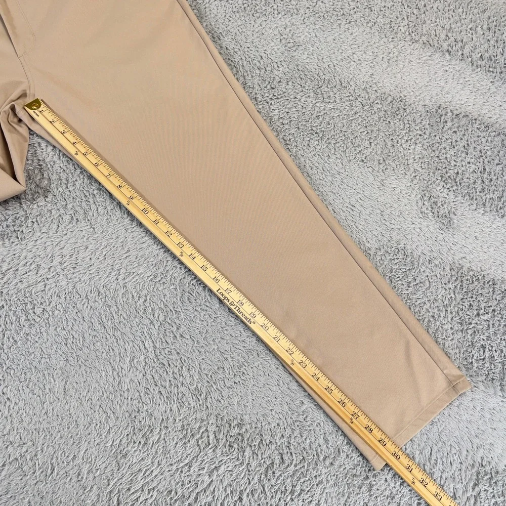 Vuori Cascade Pant Mens 38 Khaki Tan Technical Chino V427 Stretch Trousers